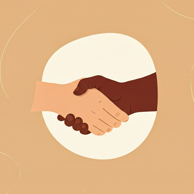 Imagen de manos apretandose.